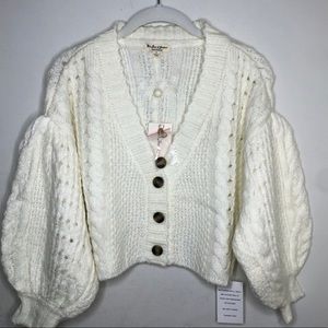 For love and lemons mollie cropped sweater